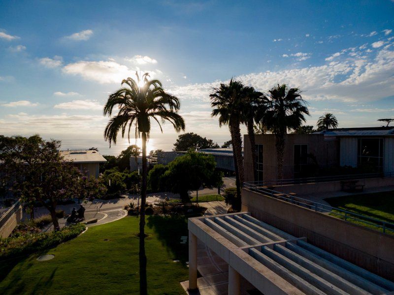 A view of the ocean from PLNU's Ryan Learning Center